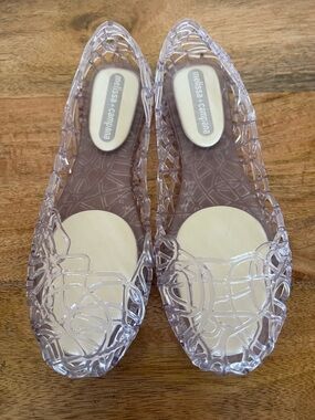 MELISSA Campana Clear Jelly Sandals Size 6
